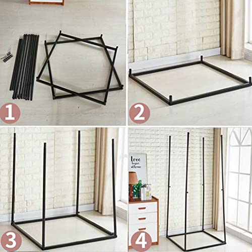 Portable Fitting Room with Shading Curtain, Foldable Privacy Dressing Room 7k