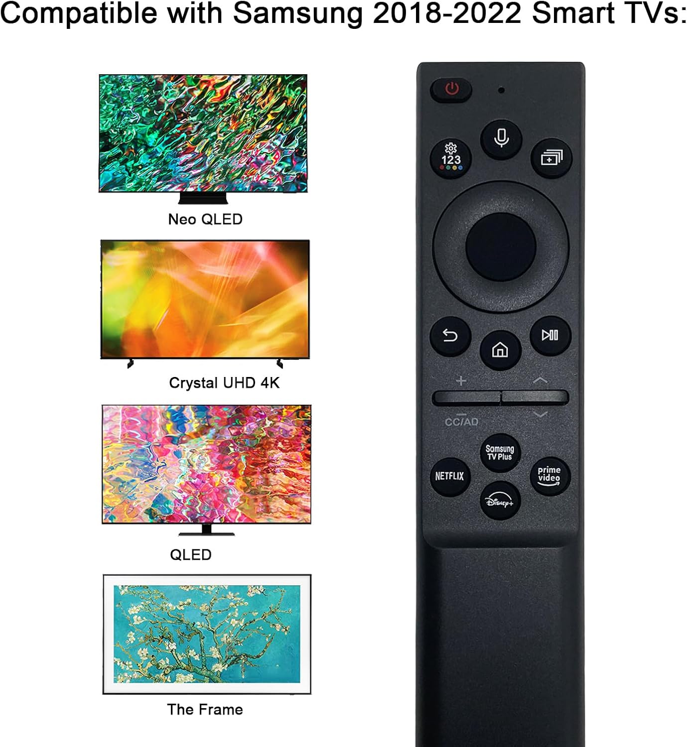 Voice Remote for Smart TV 4K 8K QLED X7
