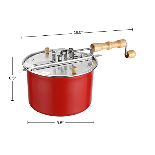 Stainless Steel Stove Top Popcorn Popper 6 Quart A7