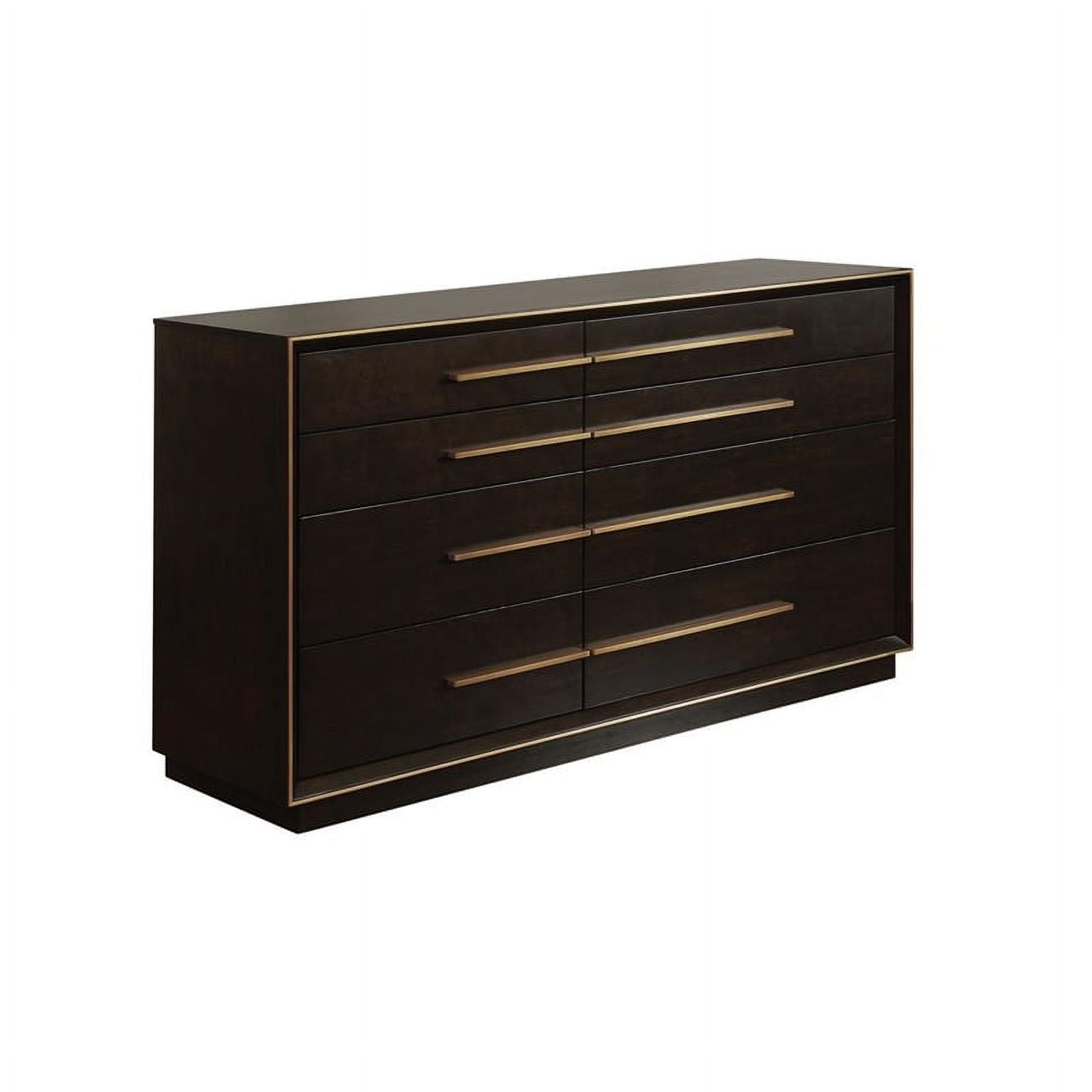 Wood California King Panel Bedroom Set 4-piece Brown Gray k7