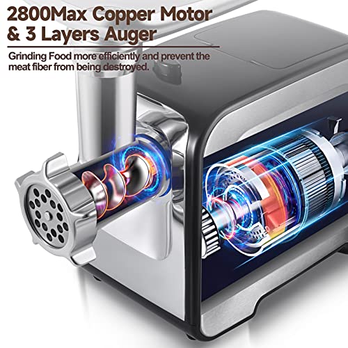 Meat Grinder Electric Mincer with Stainless Steel Blades a7