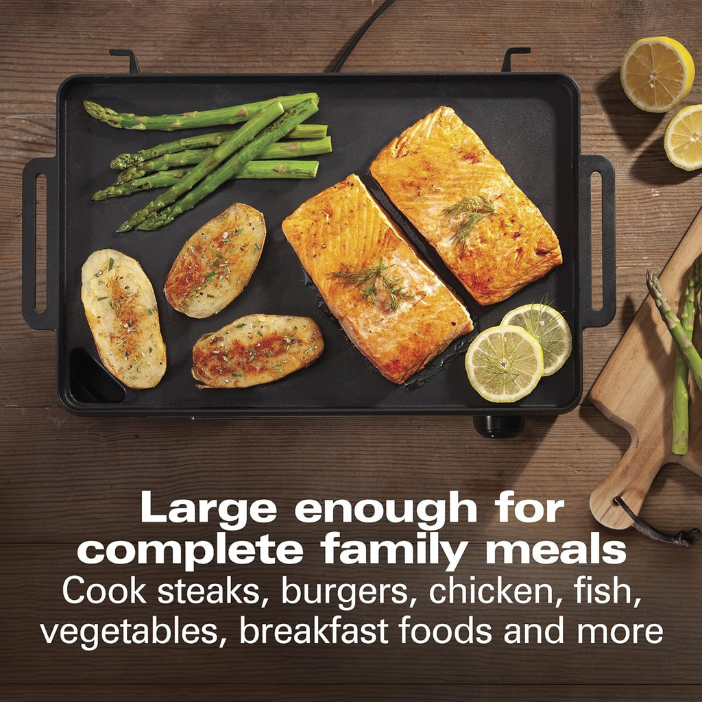 Cast Iron Indoor Electric Grill & Griddle 9k