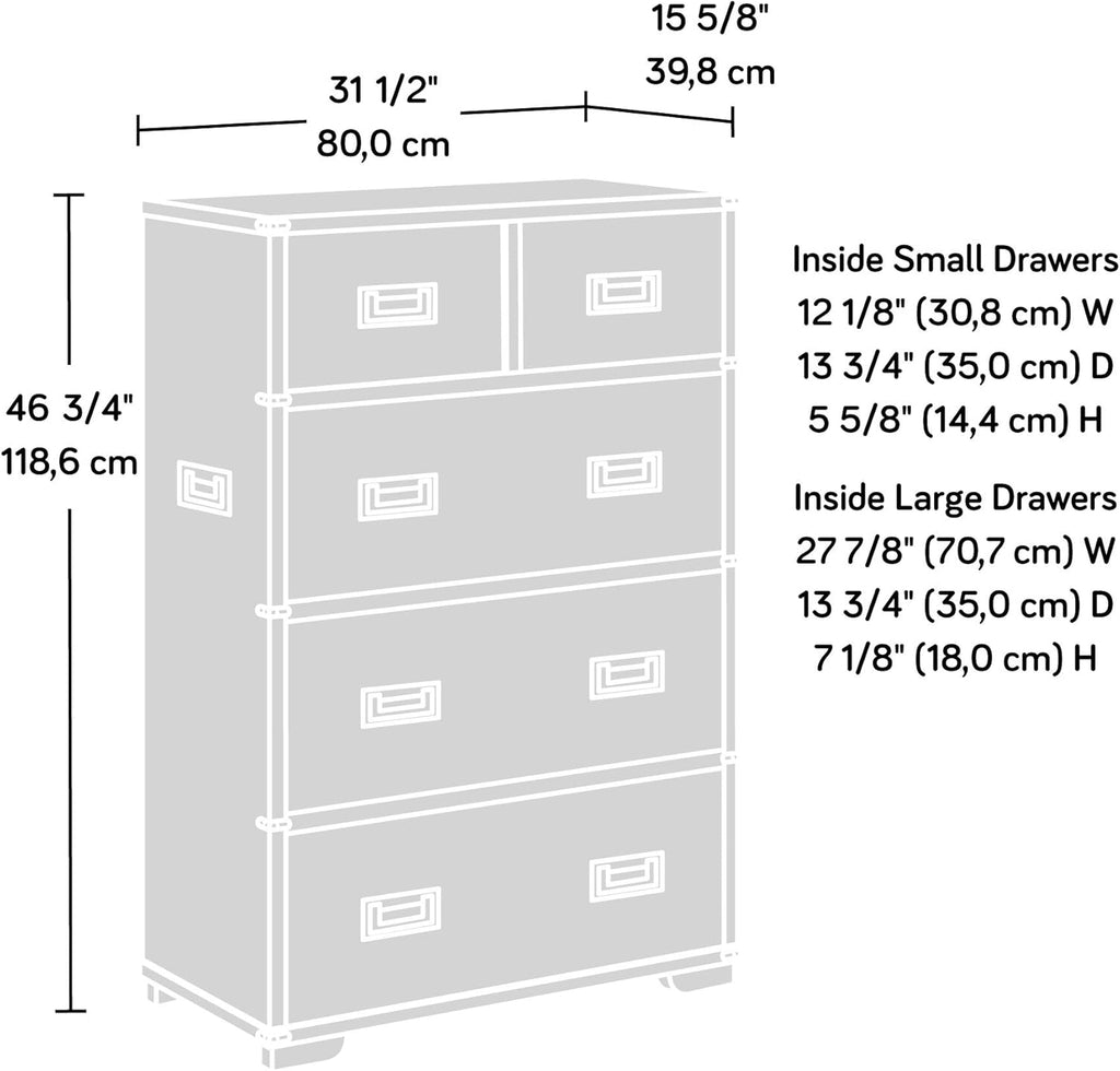 5-Drawer Dresser Blaze Acacia k7
