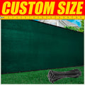 ColourTree 5' x 100' Green Fence Privacy Screen Windscreen Shade Fabric Cloth HDPE, 90% Visibility Blockage, with Grommets, Heavy Duty Commercial Grade, Cable Zip Ties Included - Custom Avalible