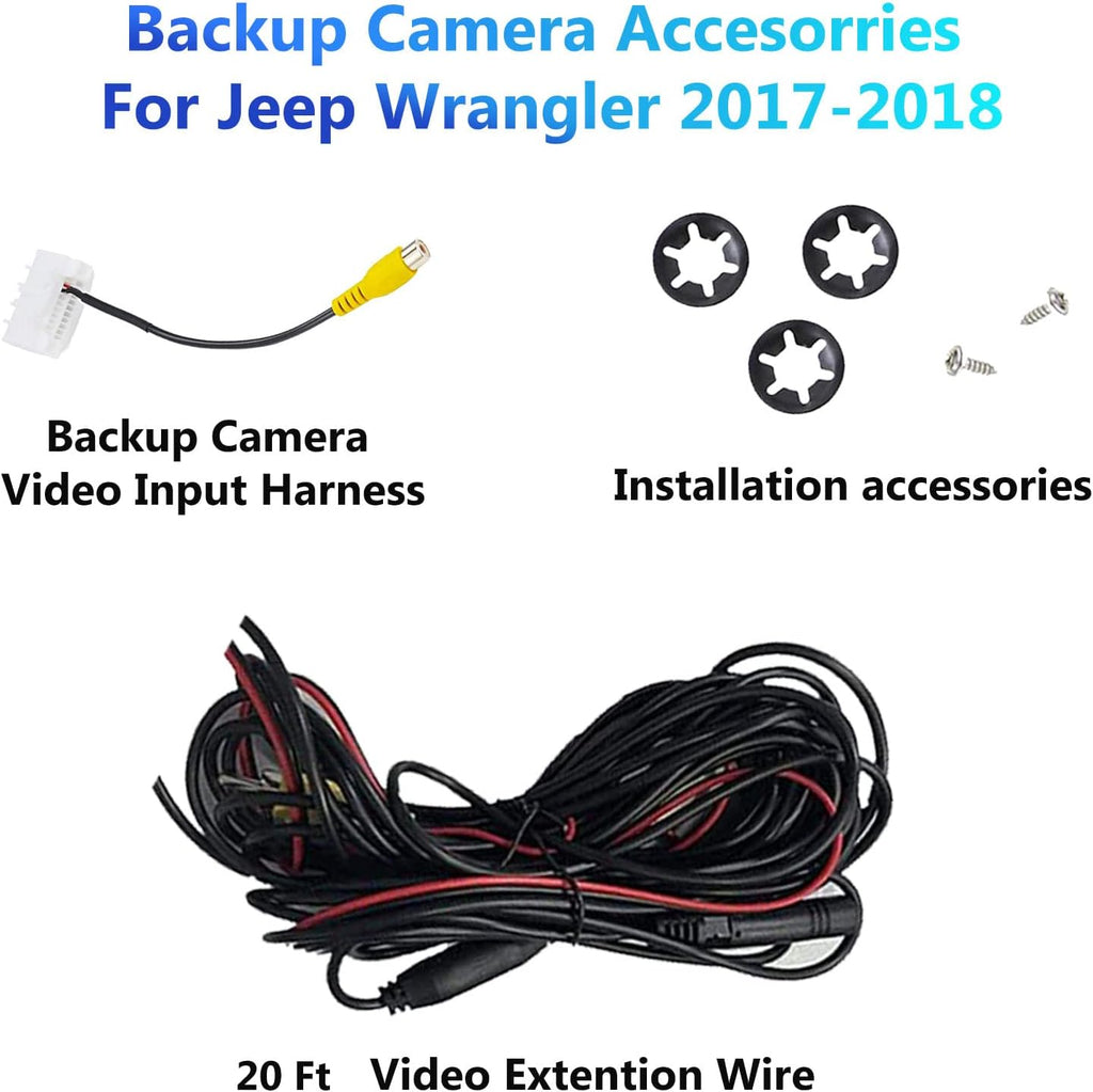Car Backup Camera Rear View for Jeep Wrangler JK 2007-2018 Spare Tire Mount A7k