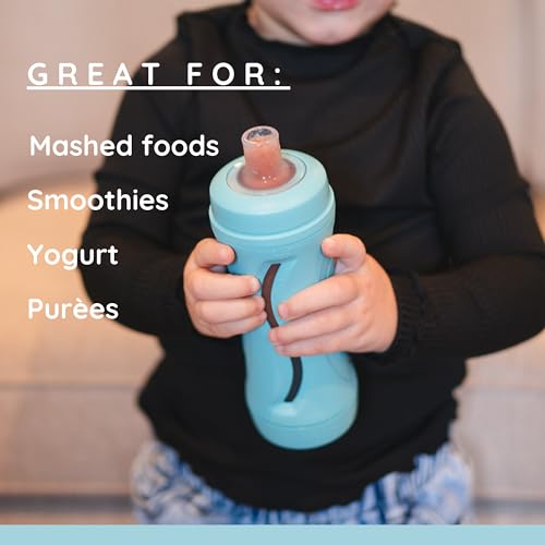 Baby Food Bottle Self Feeder Silicone Reusable Aq7