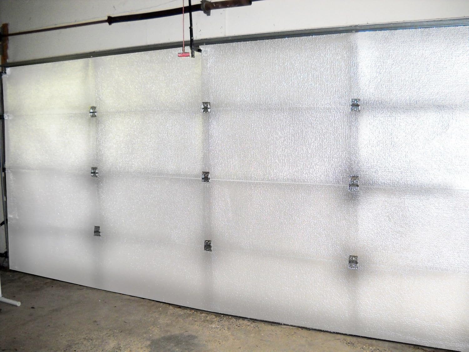 2 Car White Reflective Foam Core Garage Door Insulation Kit (Fits 16x7 and 16x8)