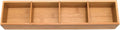 Lipper International 8884 Bamboo Wood 4-Part Drawer Organizer with Removable Dividers, 17-1/2" x 4" x 2-1/2"