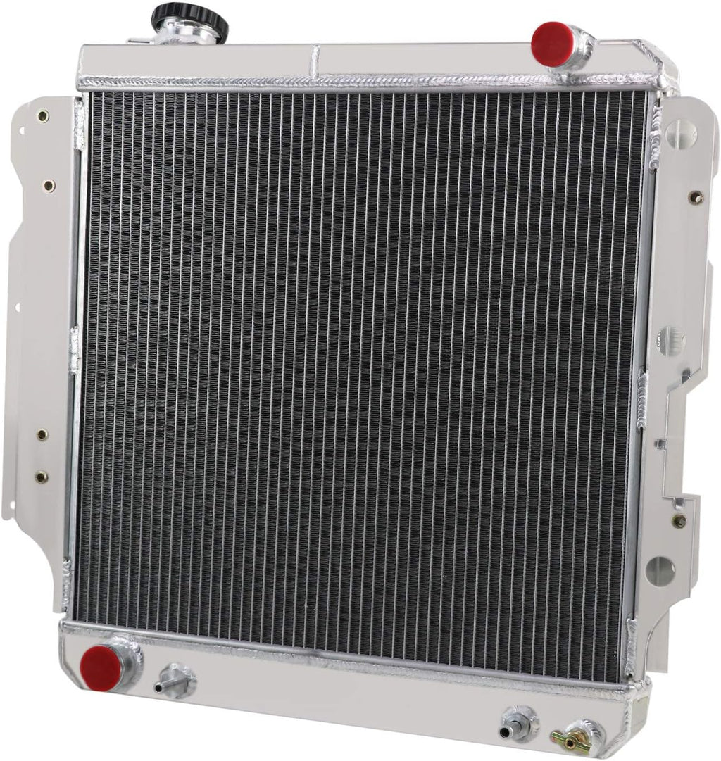 CoolingCare 4 Row Aluminum Radiator for Jeep Wrangler YJ TJ 2.4L- 4.2L Engine 1987-2006
