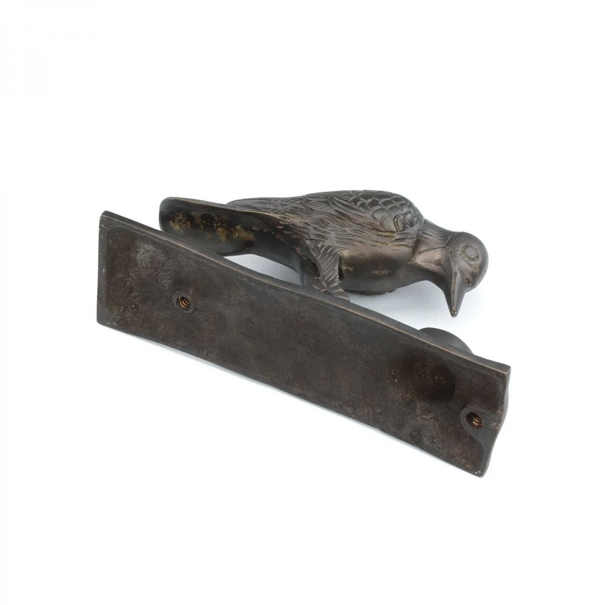 Door Knocker for Front Door 6.5in Antique Brass Woodpecker a7