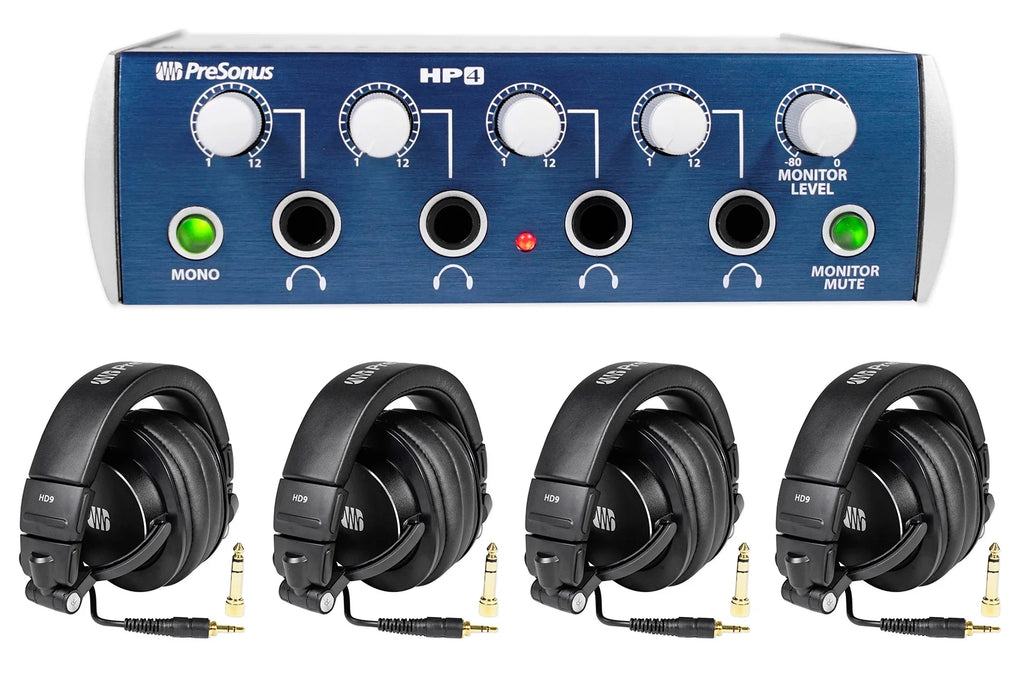 Podcast Studio Bundle with Mixer, Headphones & Stands k7