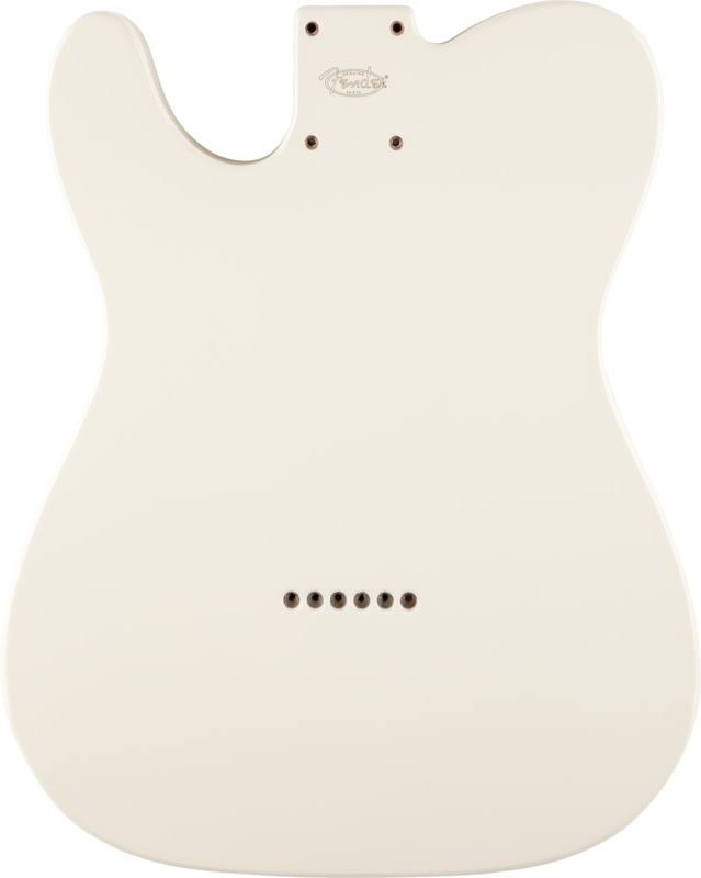 Telecaster Body Alder Vintage Bridge Mount White 7k
