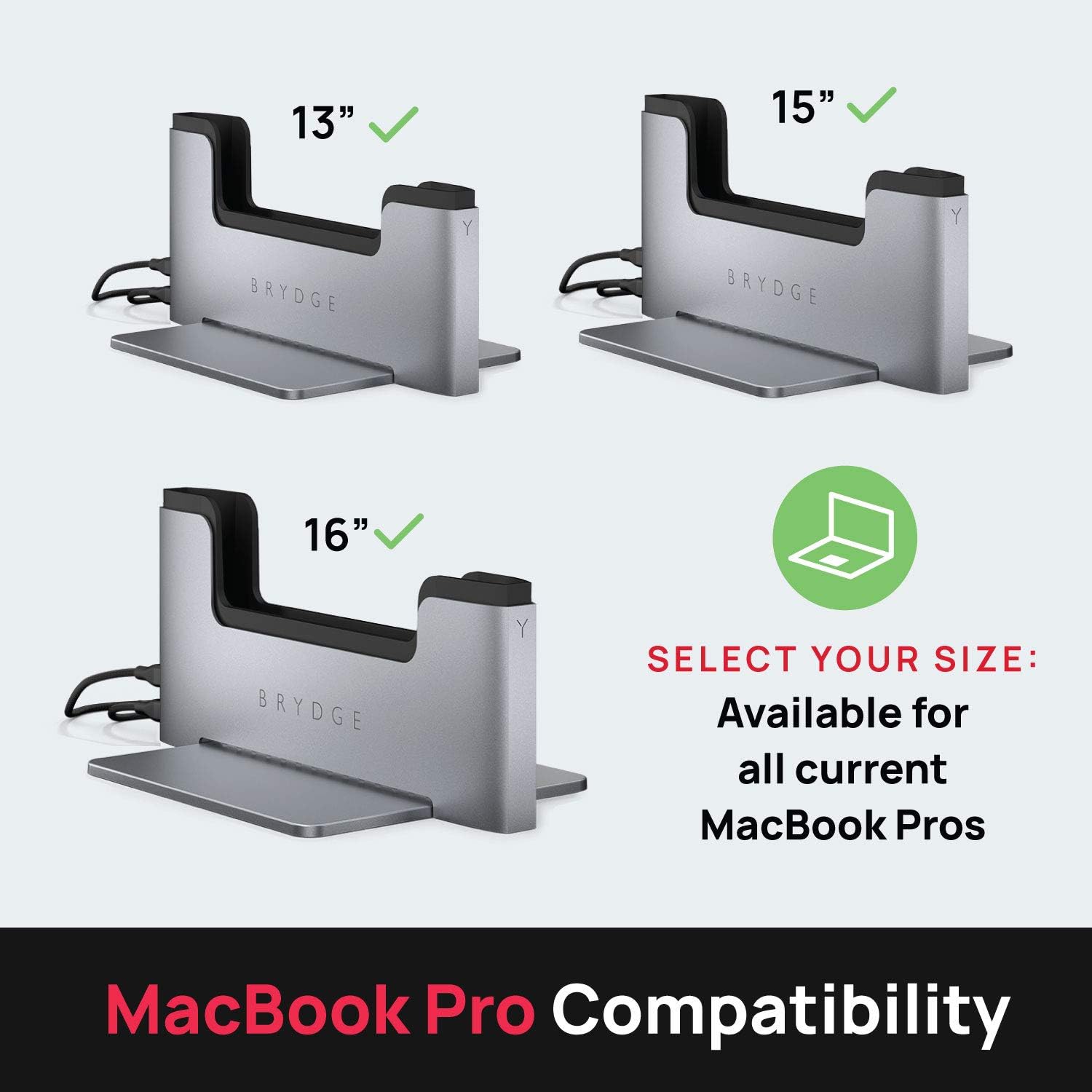 Vertical Docking Station for 16-inch MacBook Pro Touch Bar 7q