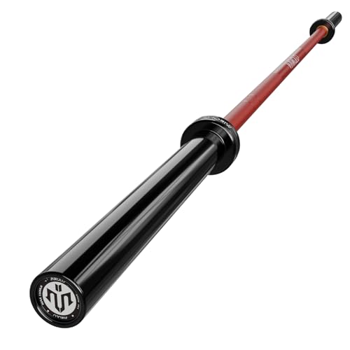Mikolo 7ft Olympic Barbell, Barbell for Weightlifting and Powerlifting 45lb, Olympic Bar for 1500lbs Capacity, Weight Bar Fit 2” Standard Weights