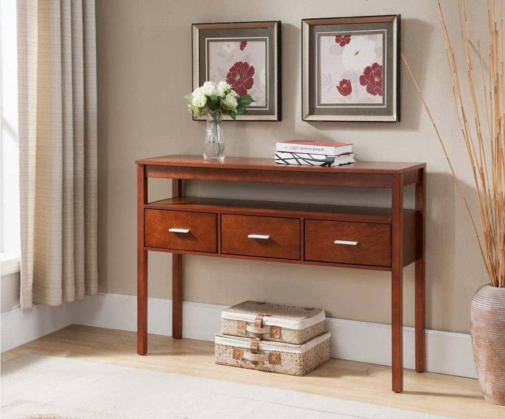 Luxurious Design Style Console Table, Furniture Walnut Wood Hall Side Cabinet Accent Furniture, Hallway, Entryway Home Decor