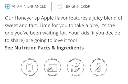 Flavored Water Cartridge for Water Bottle, Zero Sugar Honeycrisp Apple a7