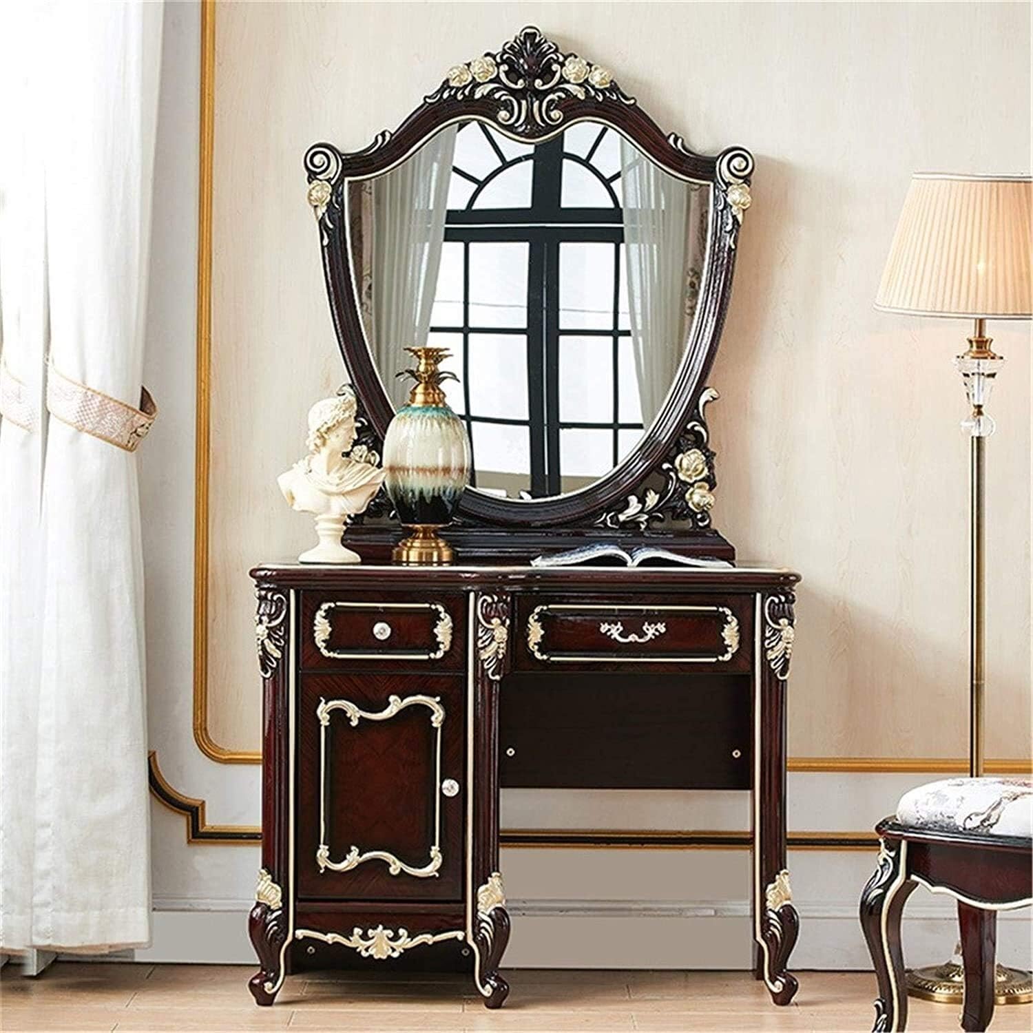 Dressing Vanity Table with Stool for Bedroom k7