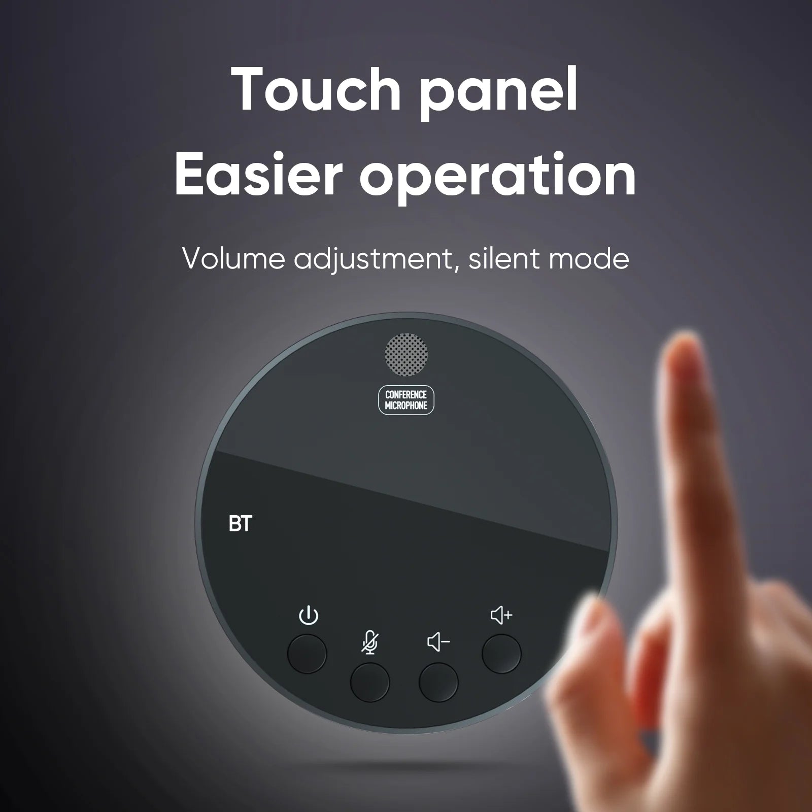 Desktop USB Conference Speakerphone BT Microphone 360° Omnidirectional Condenser Plug & Play PC Computer Mic with Speaker Mute Function Compatible with Windows for PC Laptop Video Conferen k7