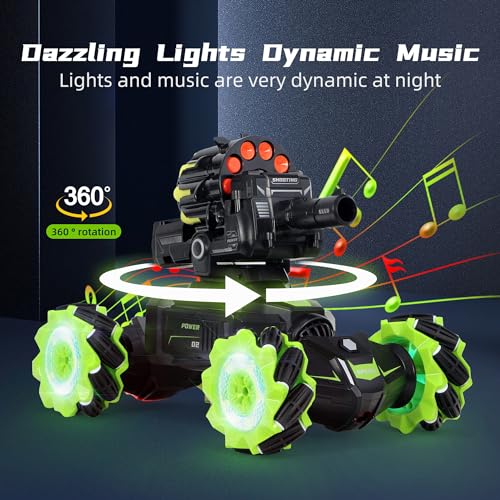 RC Car Stunt Truck with Soft Bullets and LED Lights 7k