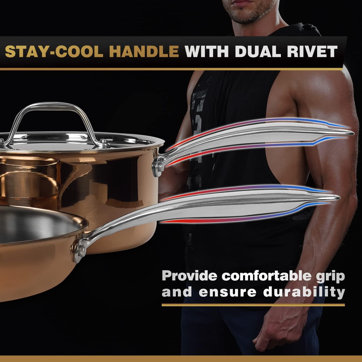 Stainless Steel Cookware Set 11pc 9k