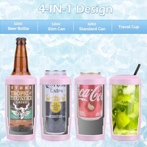 Insulated Can Cooler Stainless Steel 4-in-1 A7