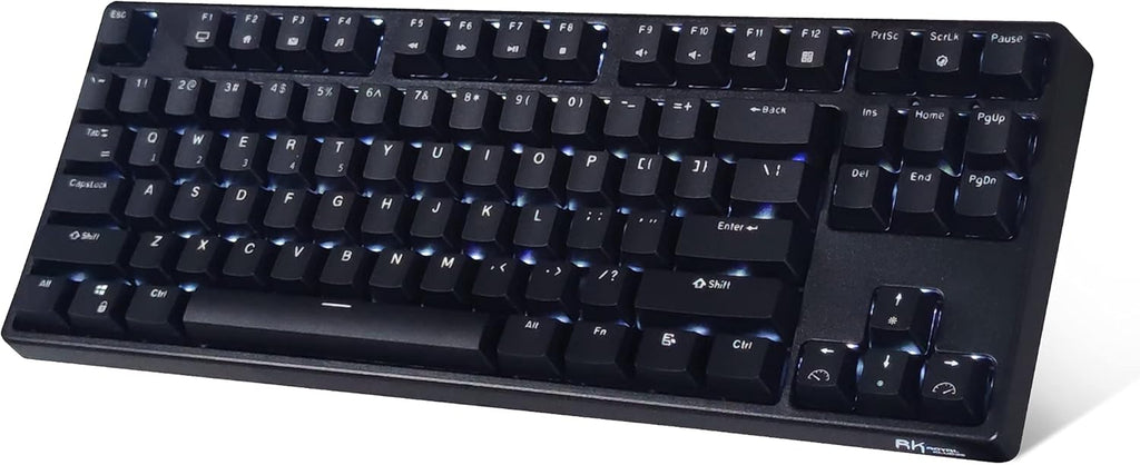 Mechanical Keyboard 87 Keys White LED Backlight Tenkeyless USB Bluetooth Gaming Office A7k