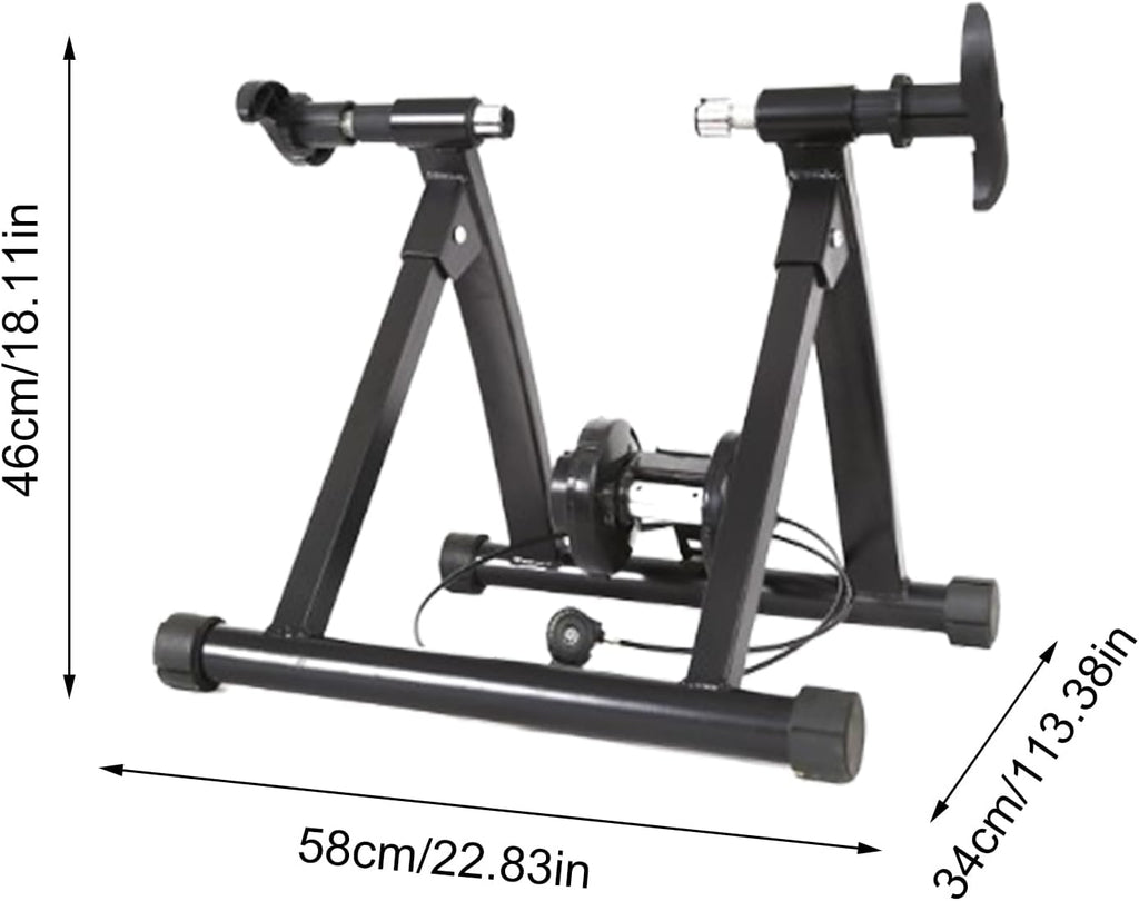 Bike Trainer Stand Indoor Riding Magnetic Silent Portable Folding Black k7