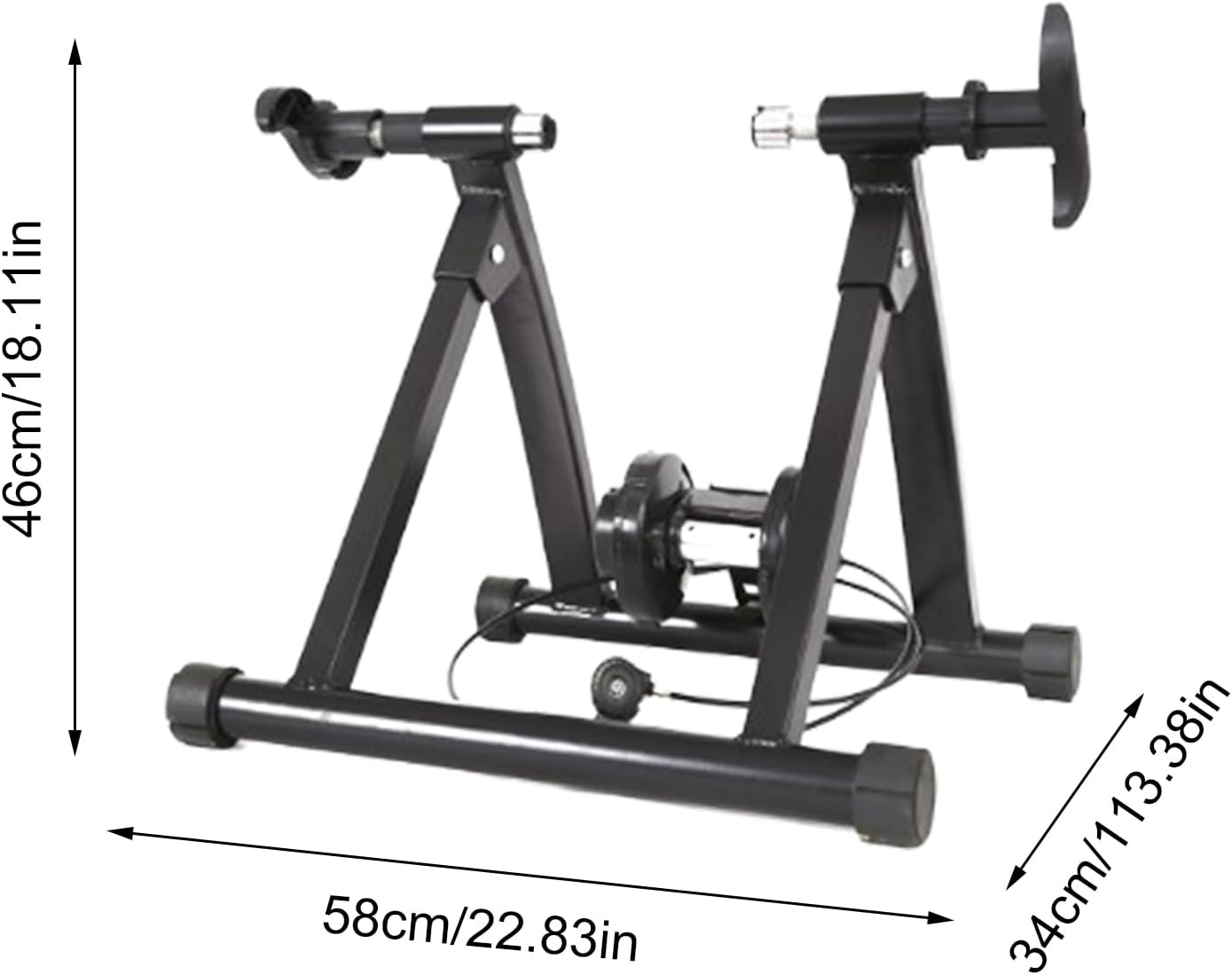 Bike Trainer Stand Indoor Riding Magnetic Silent Portable Folding Black k7
