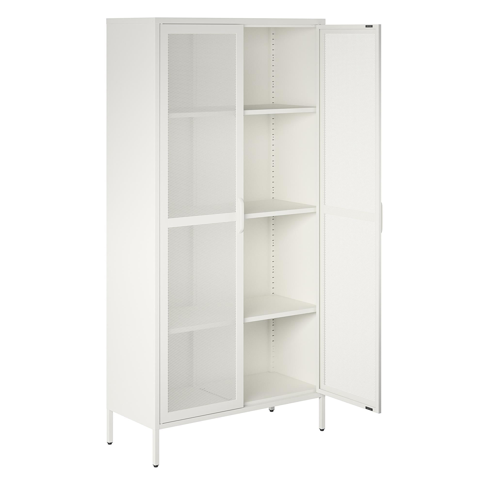 Metal Locker Storage Cabinet with Mesh Doors a7