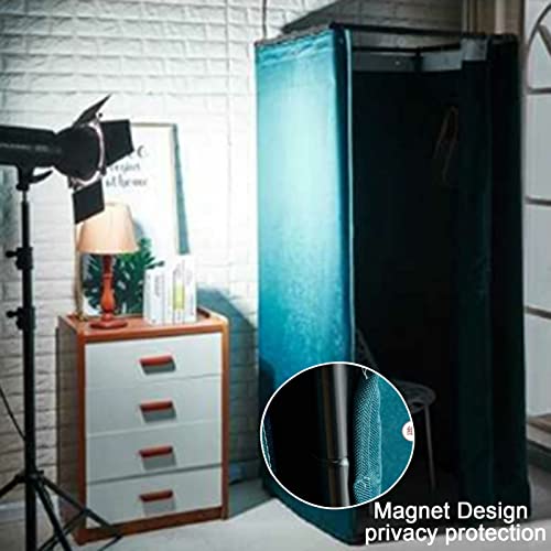 Portable Fitting Room with Shading Curtain, Foldable Privacy Dressing Room 7k