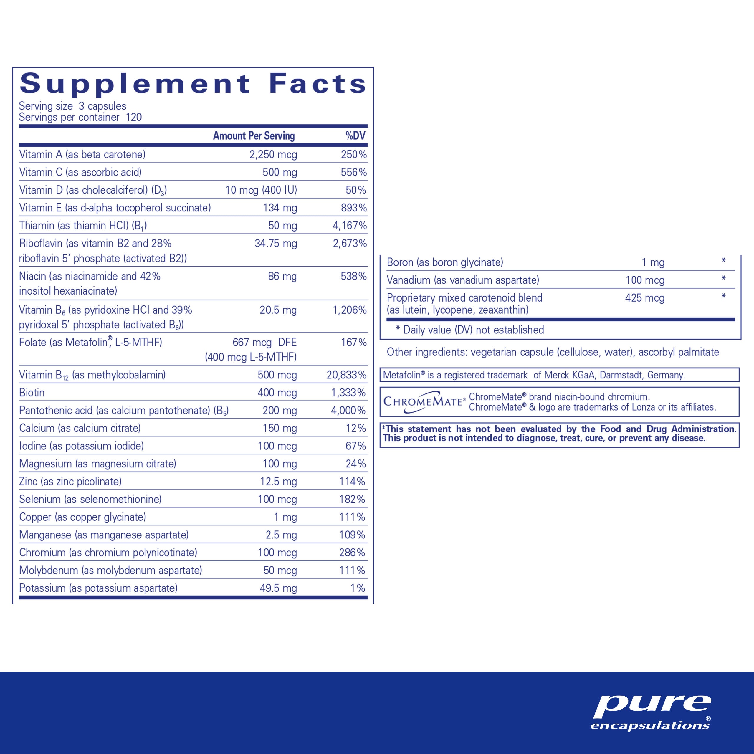 Nutrient 950 without Iron Supplement 360 Capsules k7