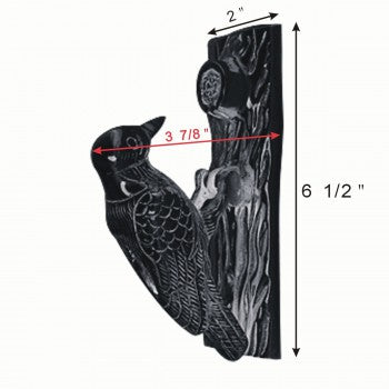 Cast Iron Door Knocker Woodpecker Design 6.5in H7k