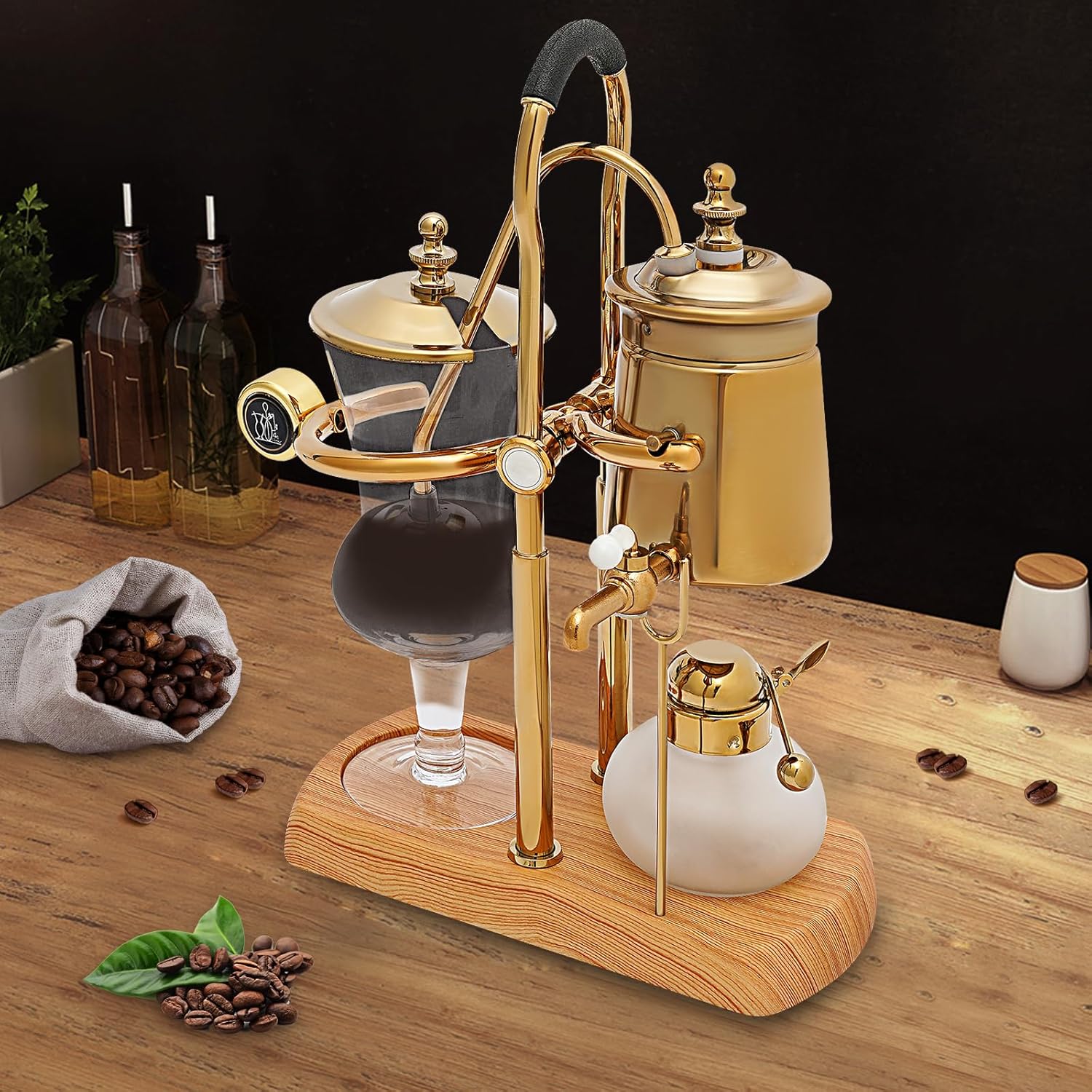 Coffee Syphon Brewer Gold Retro 7k