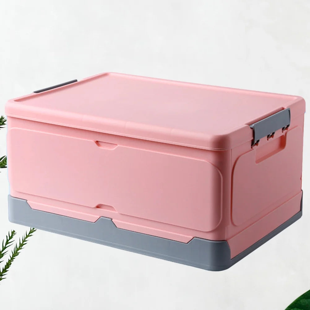 Foldable Storage Box with Lid for Home Dorm Room P7k