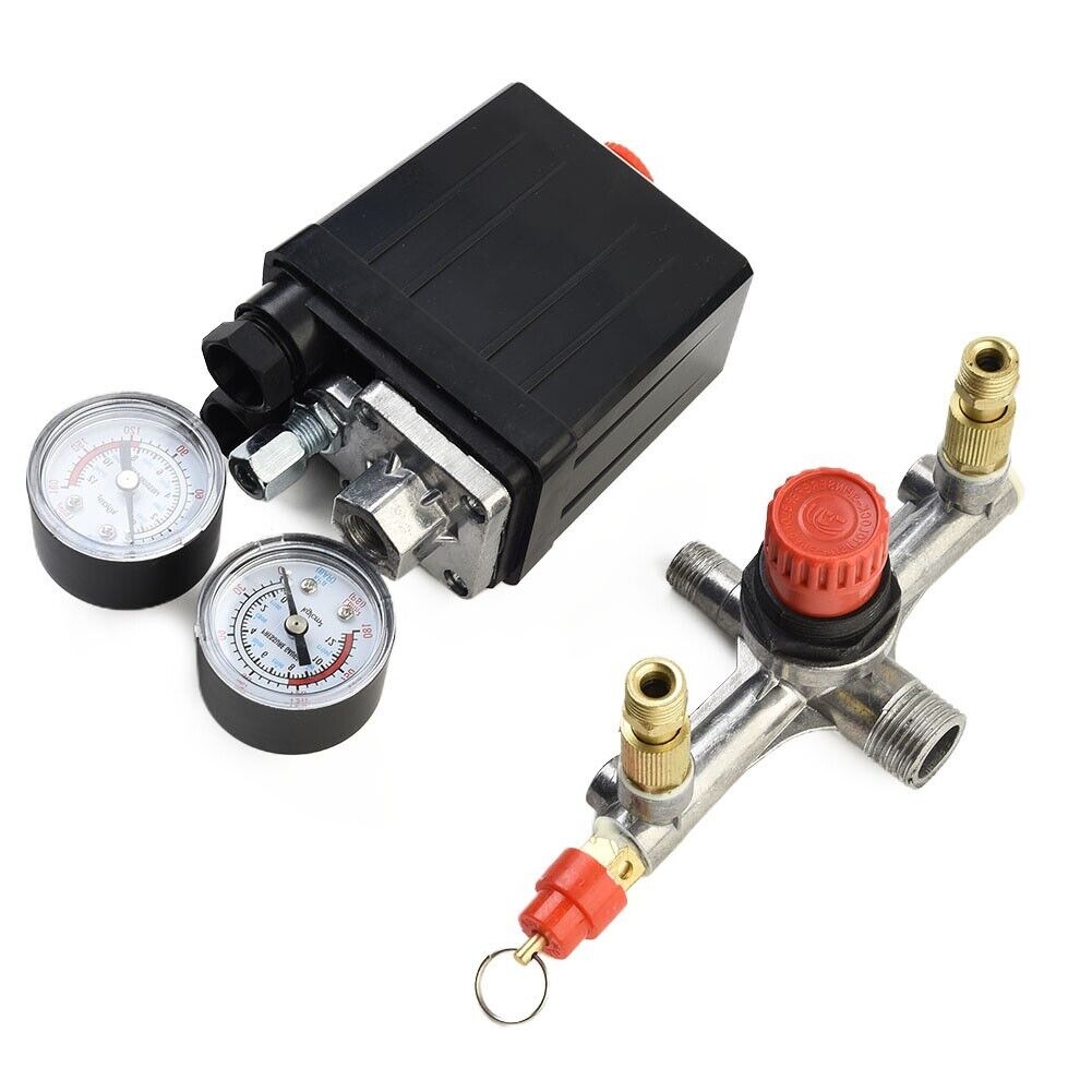 Air Compressor Pressure Switch Valve Manifold Assembly k7