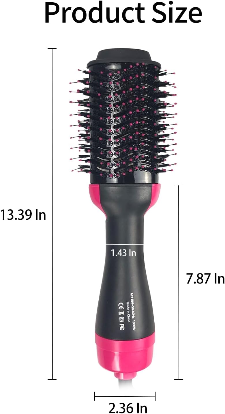 Hair Dryer Brush 4 in 1 Styler with Negative Ion Anti-frizz A8