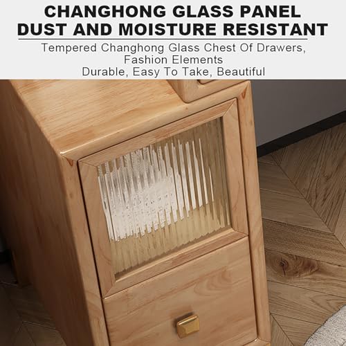 Wooden Vanity Desk with Mirror and Lights a7