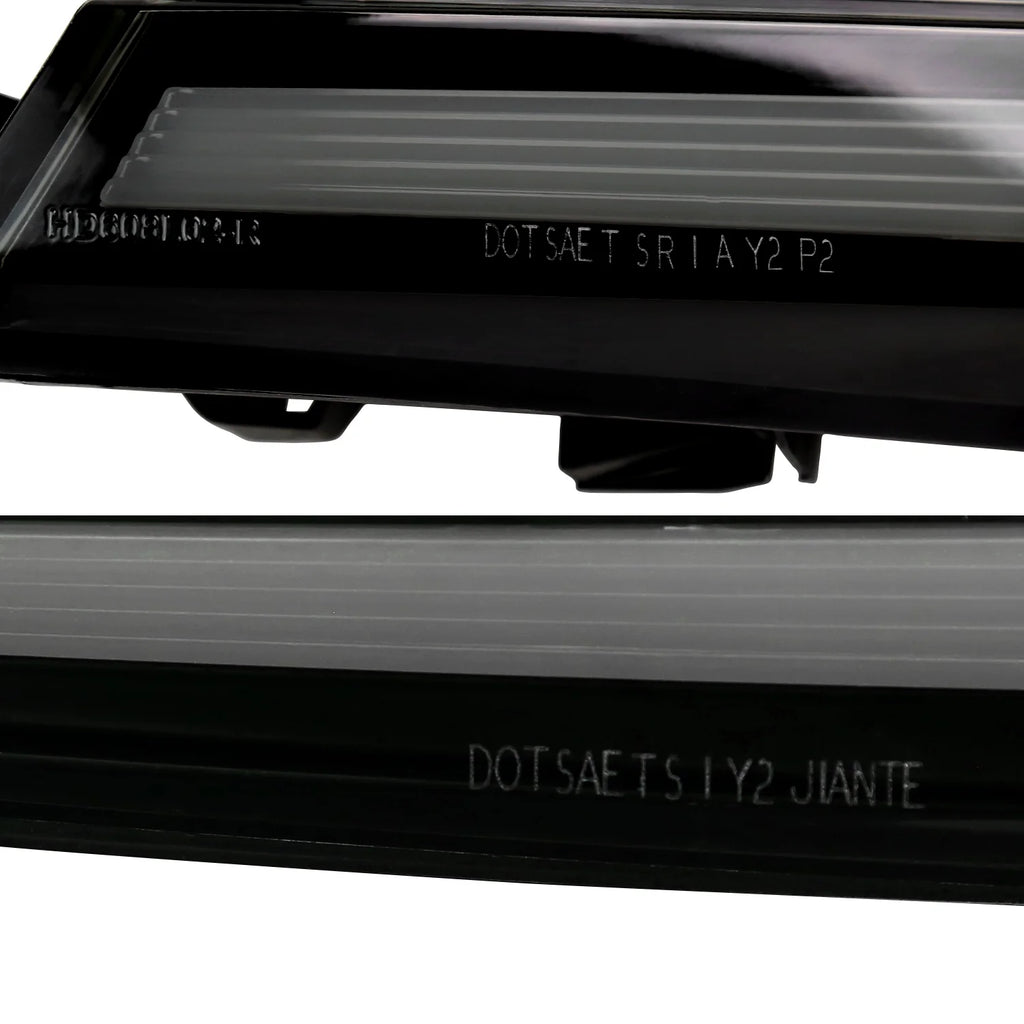 Sedan LED Tail Lights Sequential Signal Smoked Lens A7
