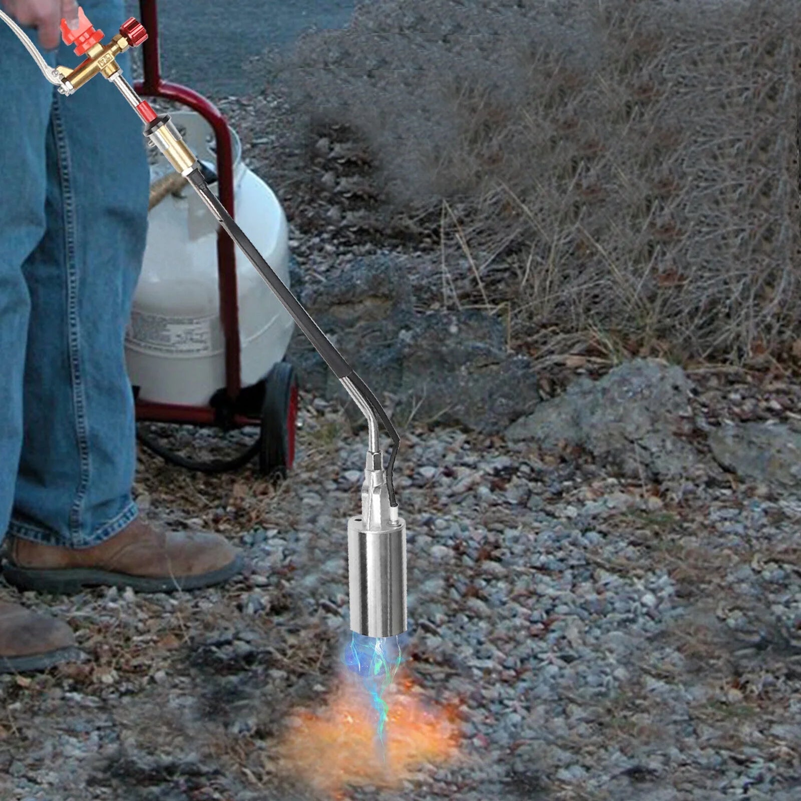 Portable Propane Torch Weed Burner Snow Melter A7