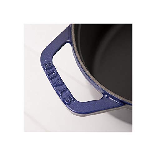 Round Cast Iron Cocotte Black 2.25 qt A7