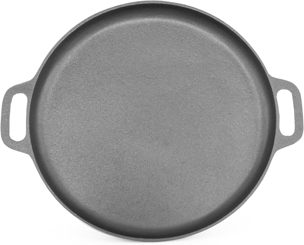 Pre-Seasoned Cast-Iron Griddle Pan 14 Inch 7k