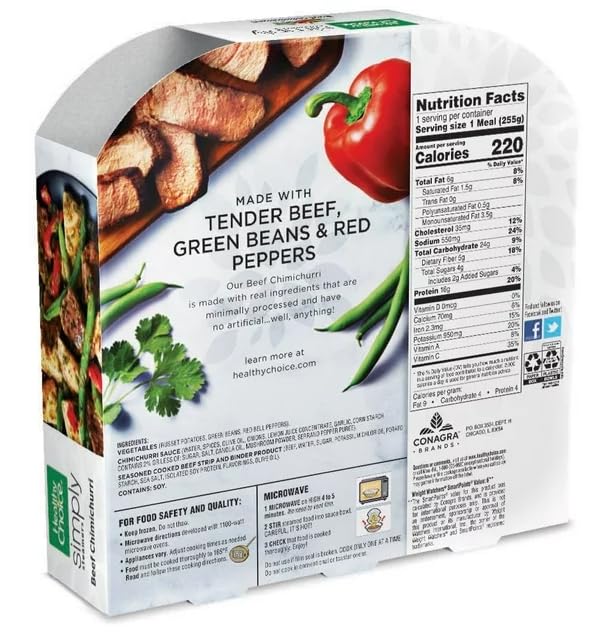 Beef Chimichurri Frozen Meal 9 oz Pack of 6 k7