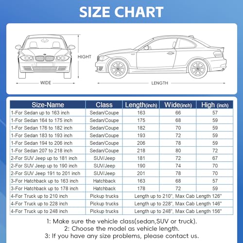 Waterproof All Weather Car Cover Universal Fit Sedan Coupe a7