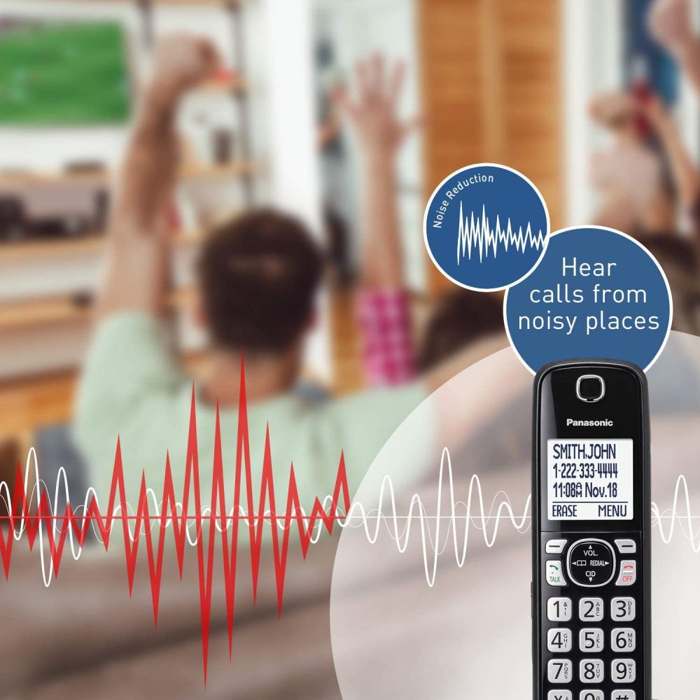 Cordless Phone with Answering Machine - 4 Handsets A7