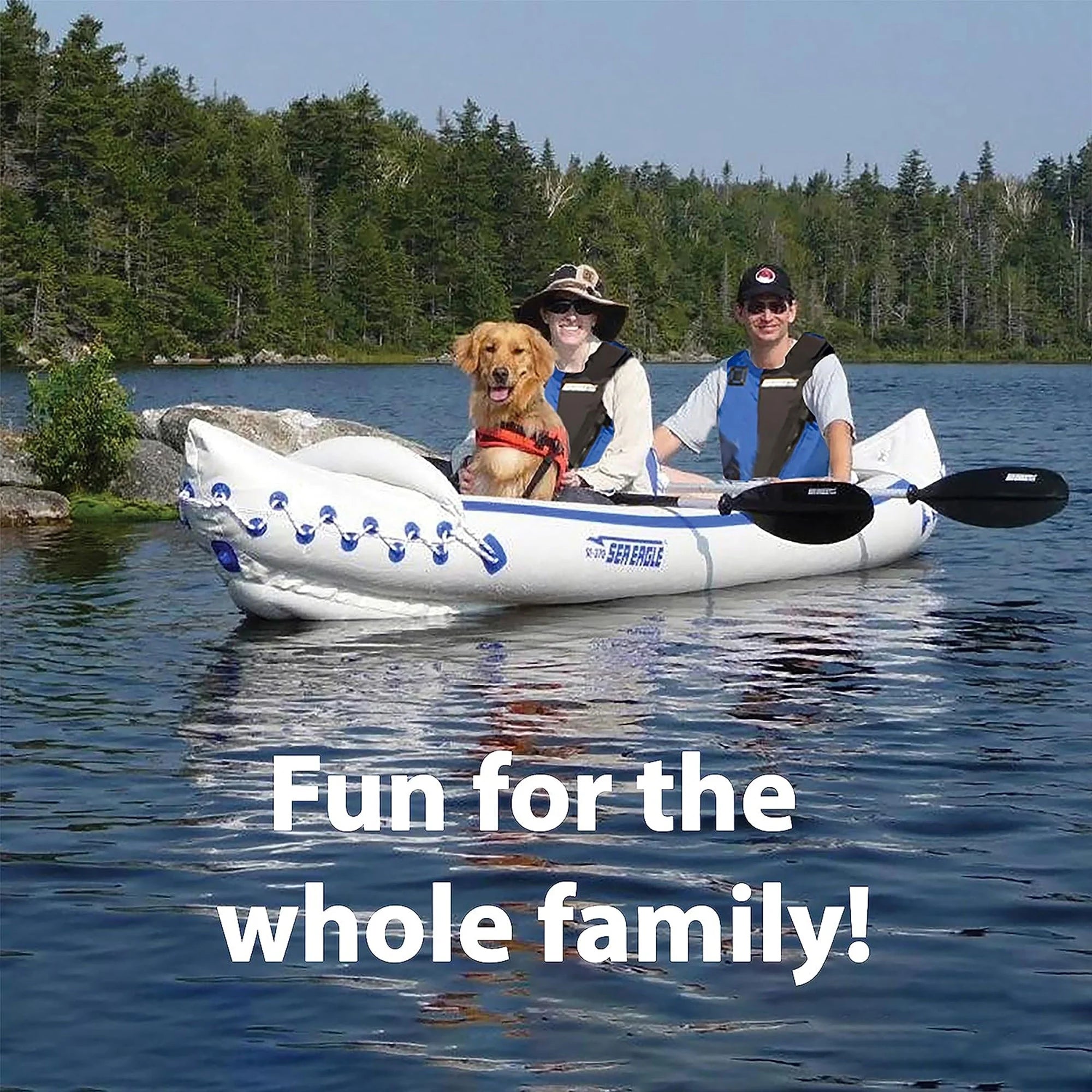 Inflatable Sports Kayak 1-3 Person Portable Lightweight a7