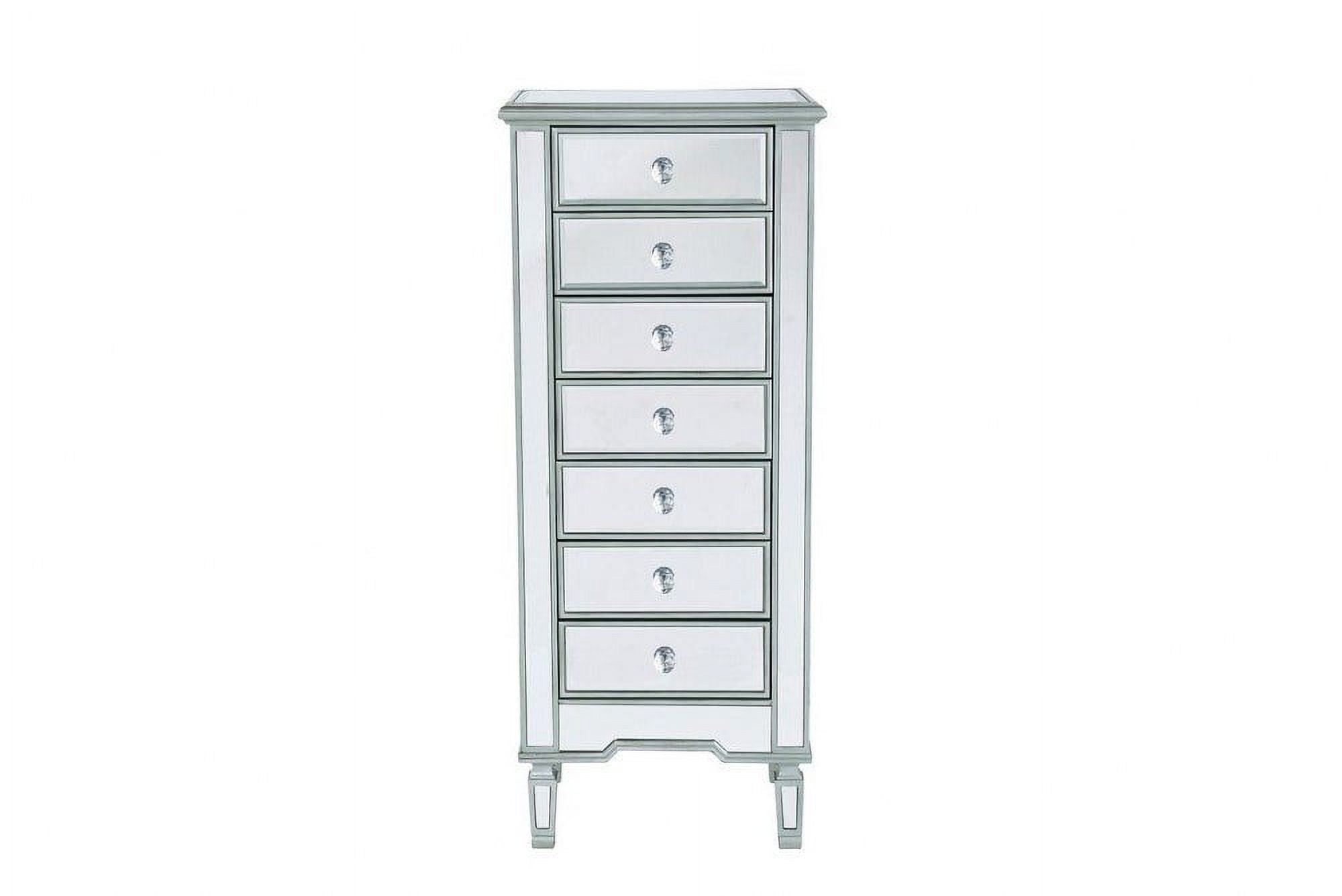 7 Drawers Lingerie Chest in Modern Style-48 inches Tall and 15 inches Wide Bailey Street Home 779-Bel-5046433