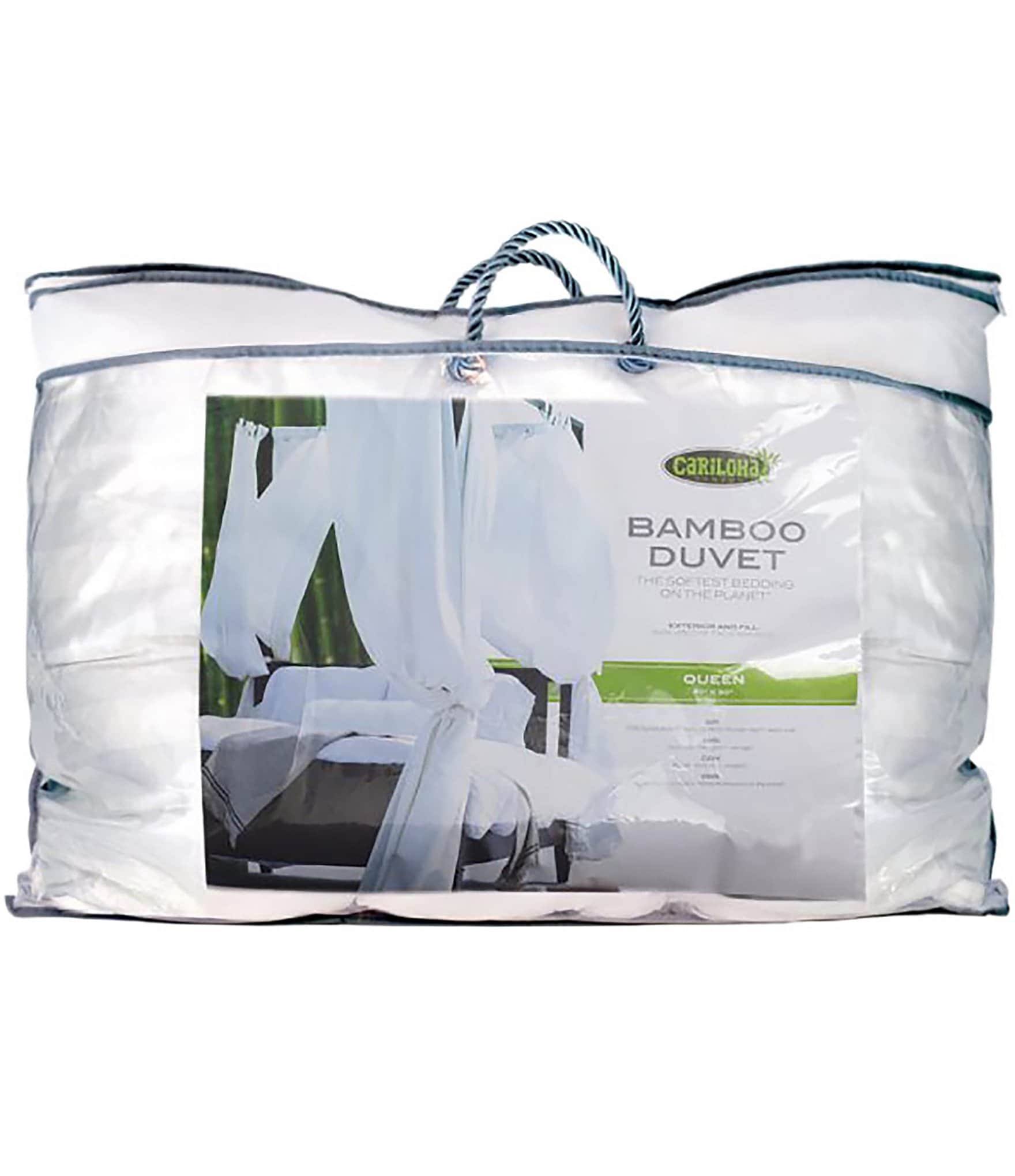 Bamboo Duvet Comforter Queen White 7k