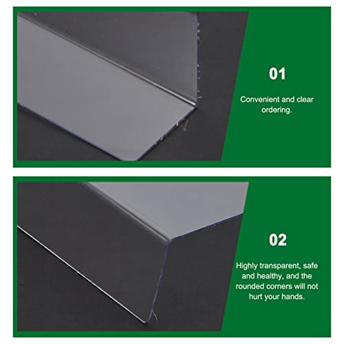 8 Pcs Clear Acrylic Closet Shelf Organizer Dividers k7