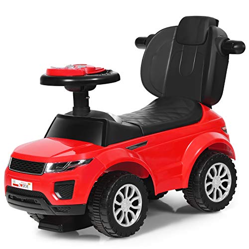 Ride on Push Car with Music, Light & Storage Pink 7q