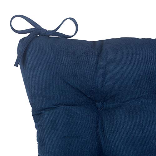 Rocking Chair Cushion Set with Thick Padding, Gray 7k
